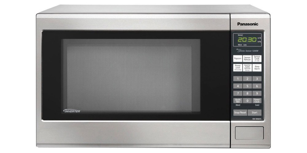 Panasonic Stainless Steel 1200W 1.2 Cu. Ft Countertop Microwave Oven with Inverter Technology (NN-SN661SAZ)