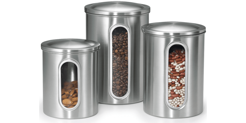 Polder Stainless Steel Window Canister Set with Lids-sale-03