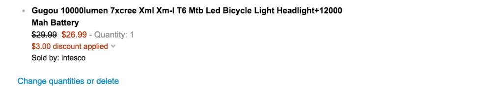 Gugou Waterproof CREE T6 LED Bicycle Light-2