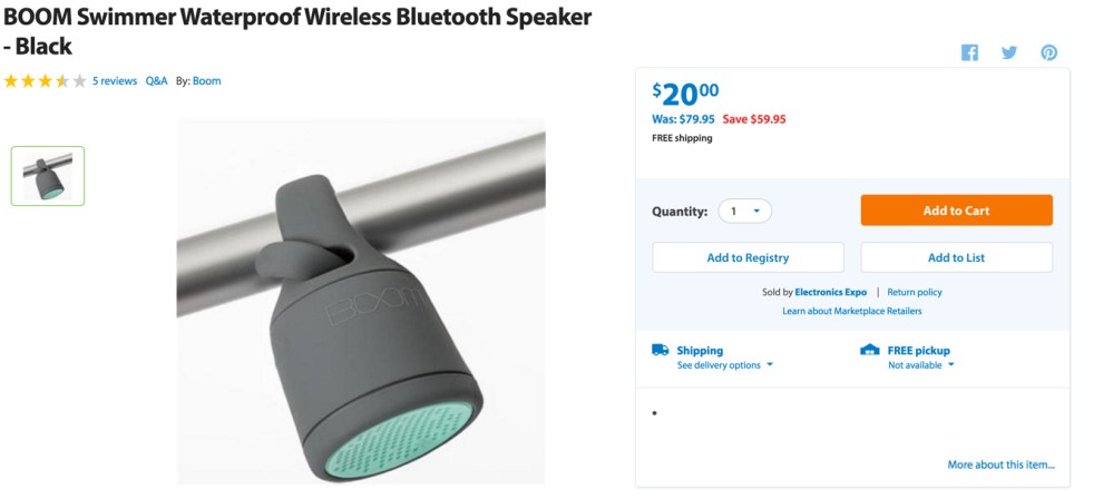 Boom Swimmer Bluetooth Speaker