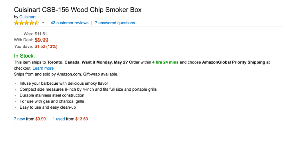 Cuisinart Wood Chip Smoker Box (CSB-156)-2