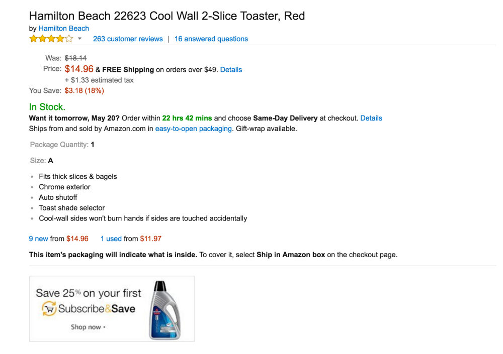 Hamilton Beach Cool Wall 2-Slice Toaster (22623)-3