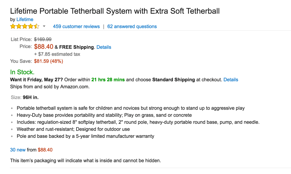 Lifetime Portable Tetherball System with Extra Soft Tetherball-05