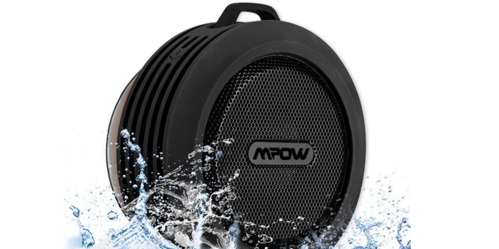 Mpow Buckler Portable Wireless Bluetooth Waterproof Speaker with Suction Cup for Shower:Outdoor