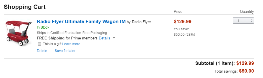radio flyer family wagon cart