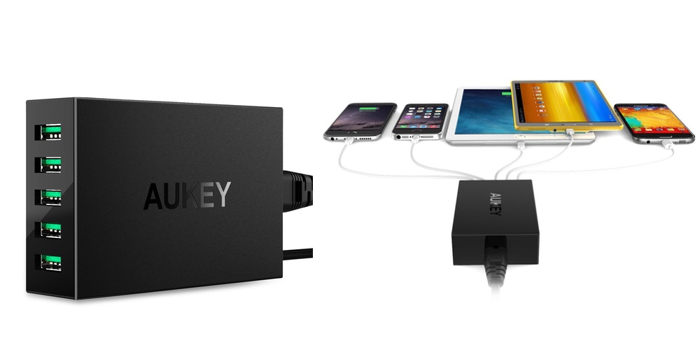 Aukey 5-port usb charger