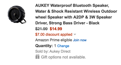 aukey Bluetooth speaker