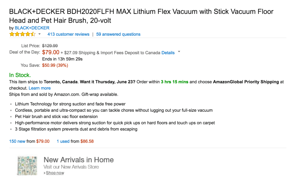 Black+Decker MAX Lithium Flex Vacuum with Stick Vacuum Floor Head and Pet Hair Brush-4