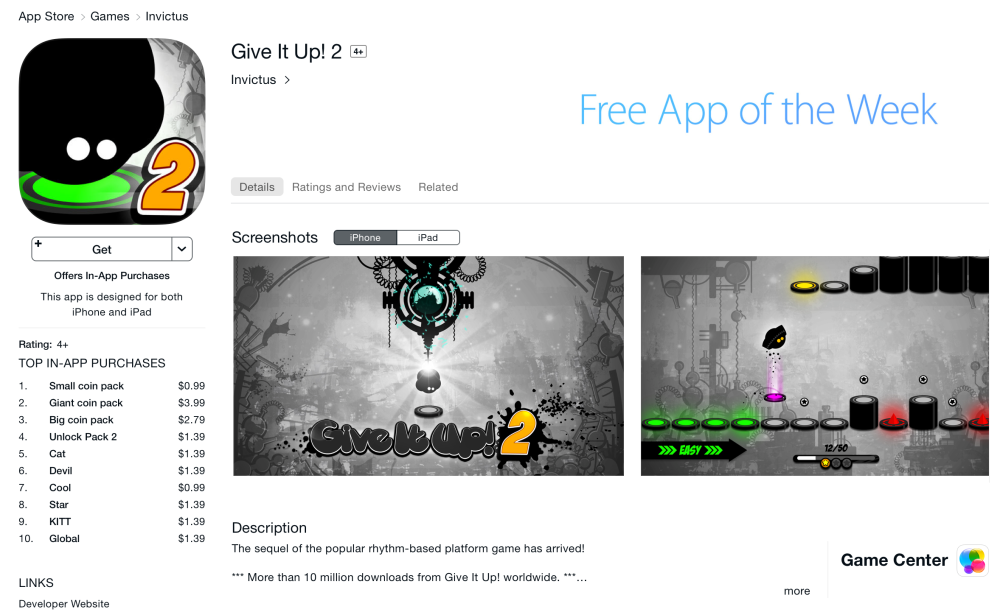 Give It Up! 2-App of the Week-2