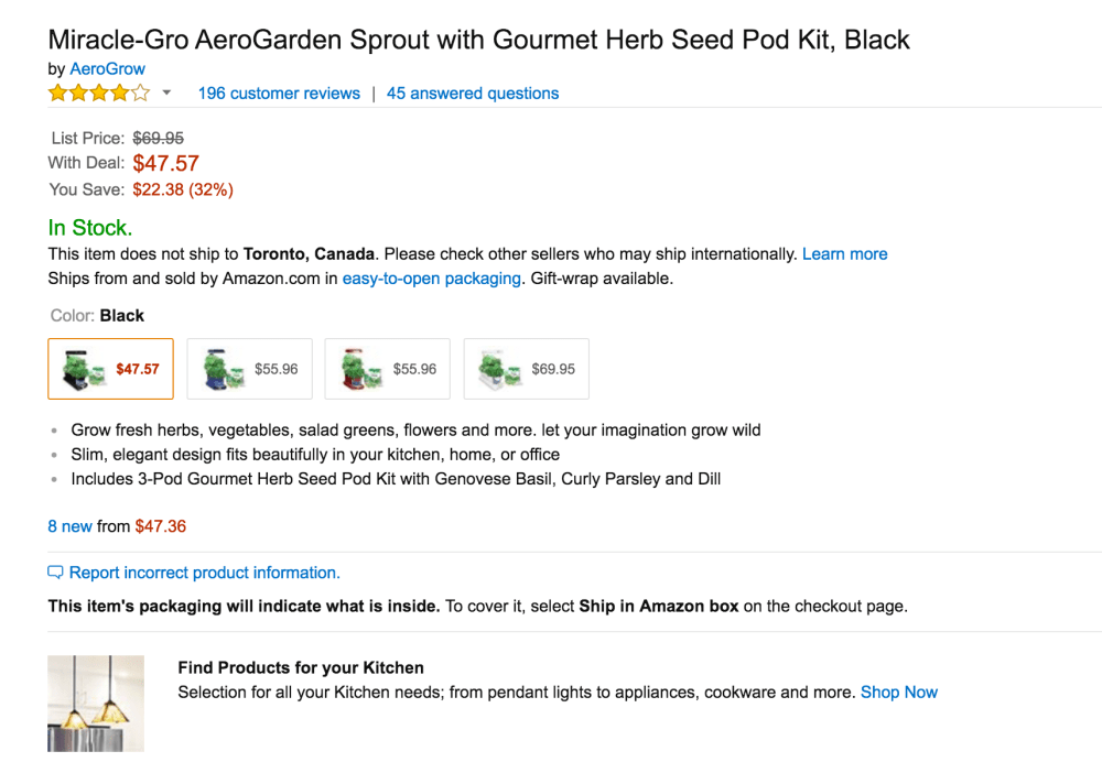 Miracle-Gro AeroGarden Sprout with Gourmet Herb Seed Pod Kit-4
