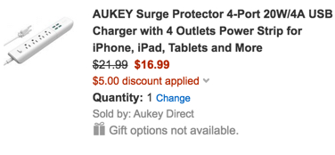 aukey power strip