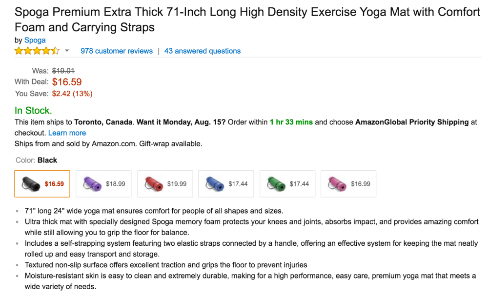 Spoga Premium Extra Thick 71-Inch High Density Exercise Yoga Mat-3