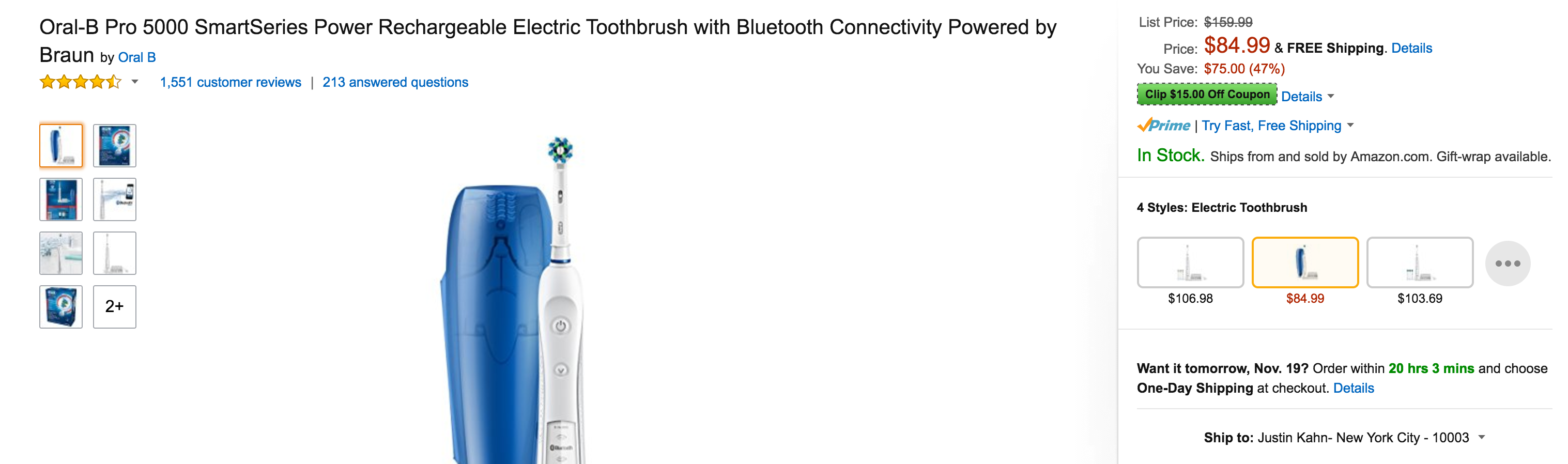 oral-b-pro-5000-smartseries-power-rechargeable-electric-toothbrush-with-bluetooth-connectivity