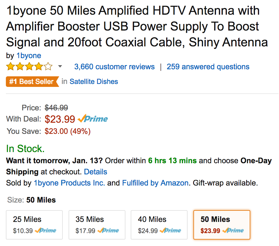 1byone-50-mile-antenna-amazon-deal