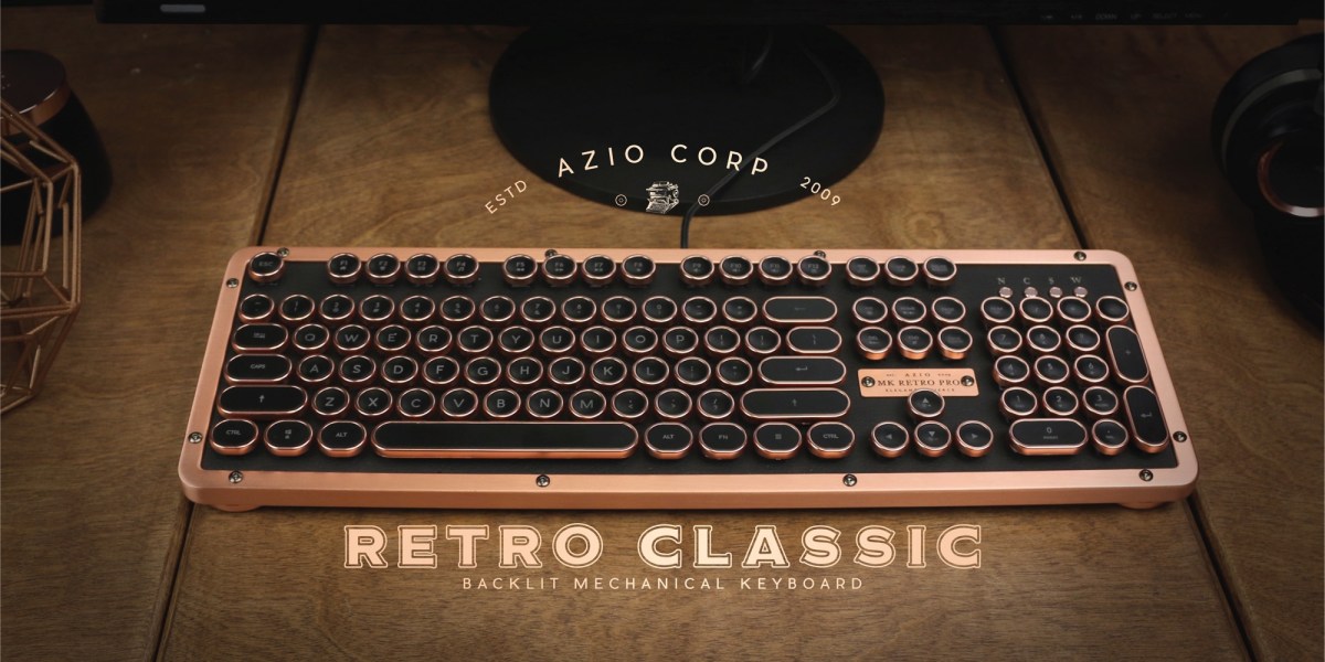 AZIO Retro Classic Posh Mechanical Keyboard