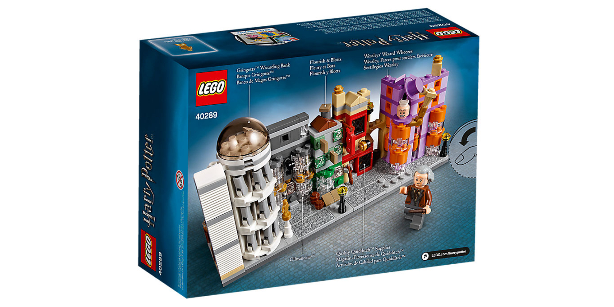 LEGO Diagon Alley Box Back