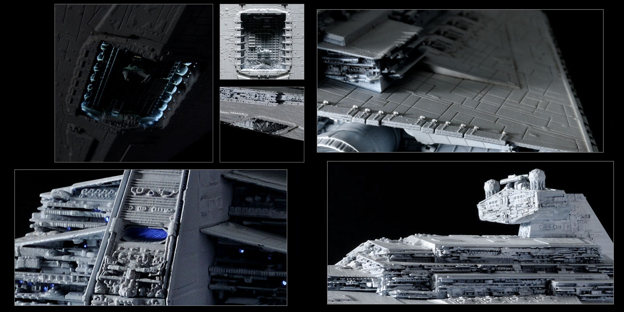 Close up shots of the Bandai Star Destroyer 