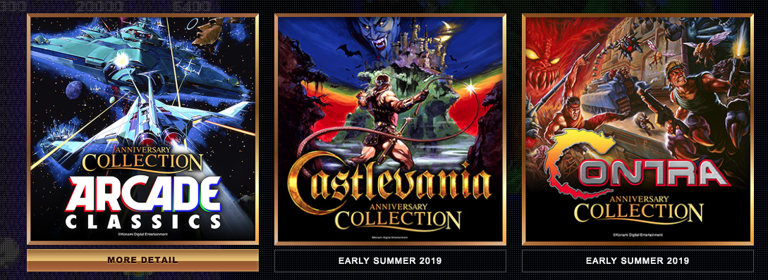 Classic Konami Game Collections coming soon