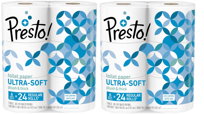 amazon private label brand presto! toilet paper