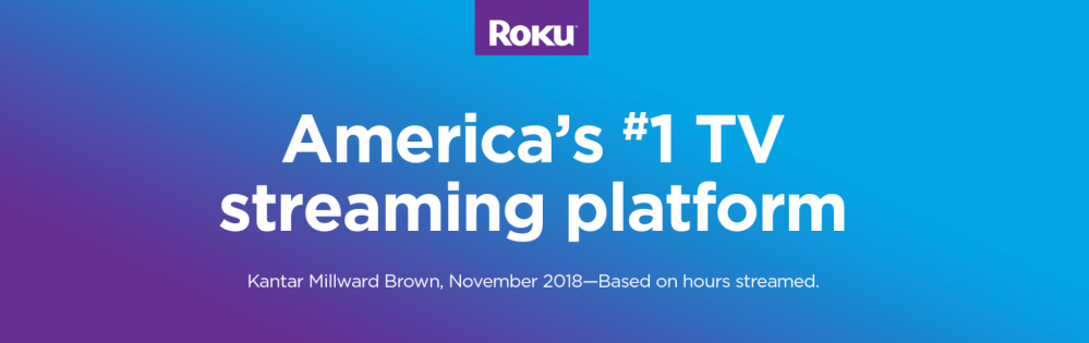 Roku #1 streaming platform