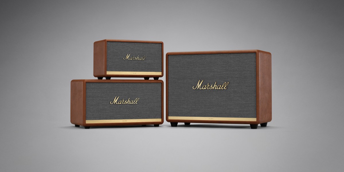Marshall Bluetooth speakers go brown