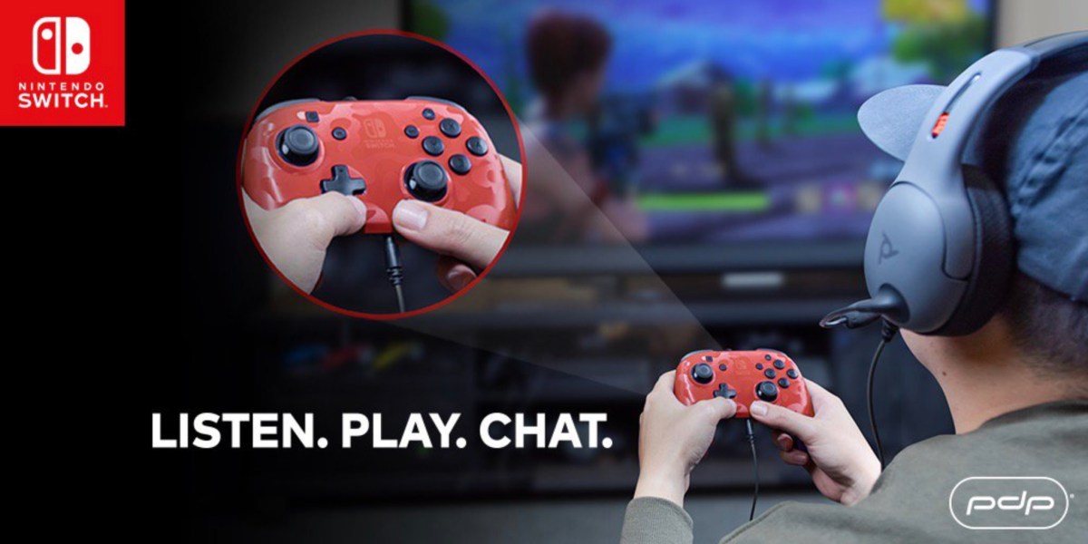 PDP Faceoff controller shown with Nintendo Switch