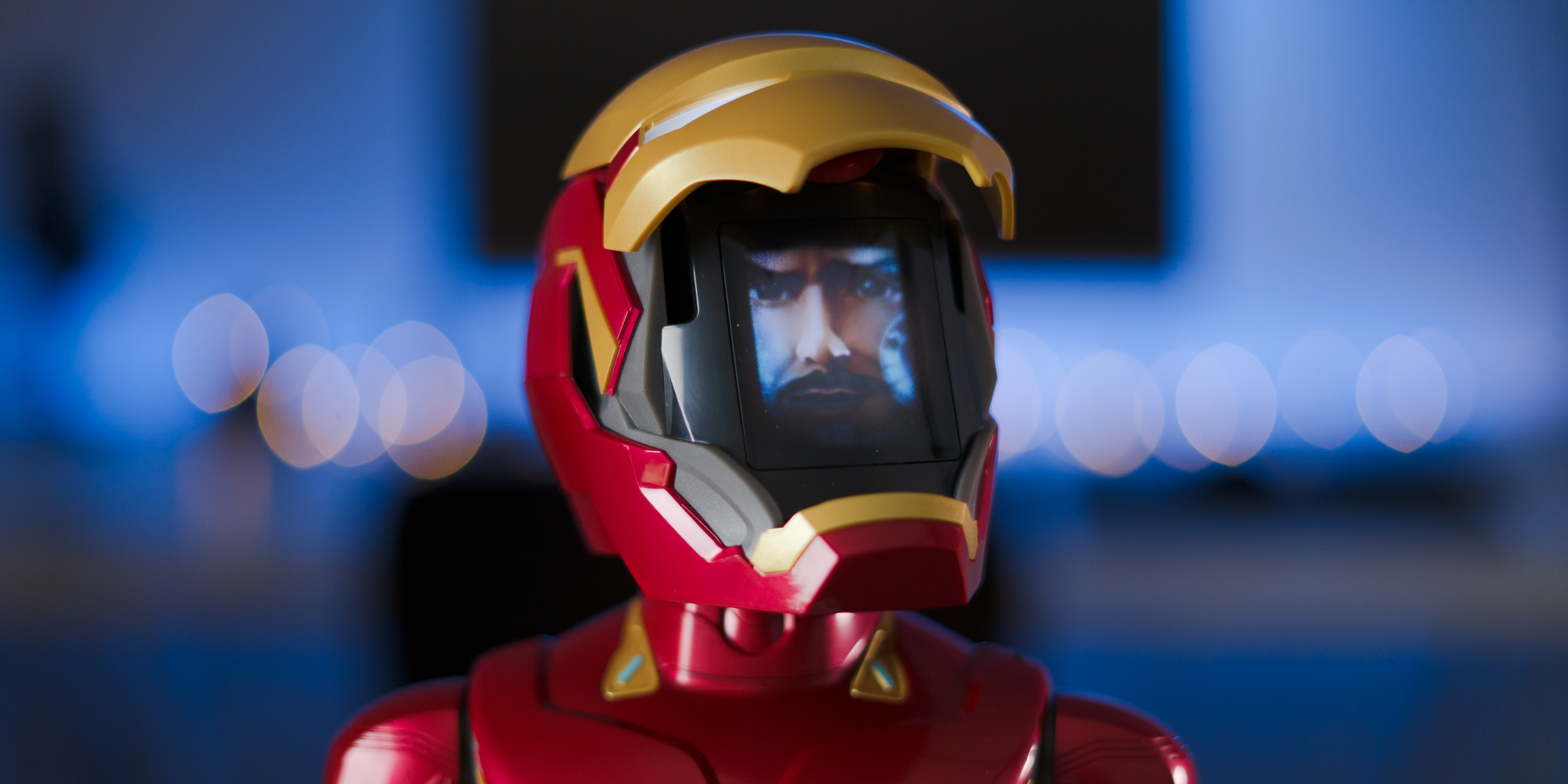 Iron Man MK50 Robot mask open