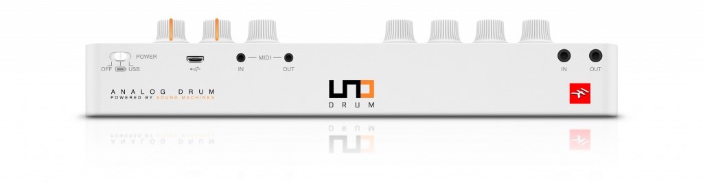 UNO Drum - one most affordable drum machines - back view