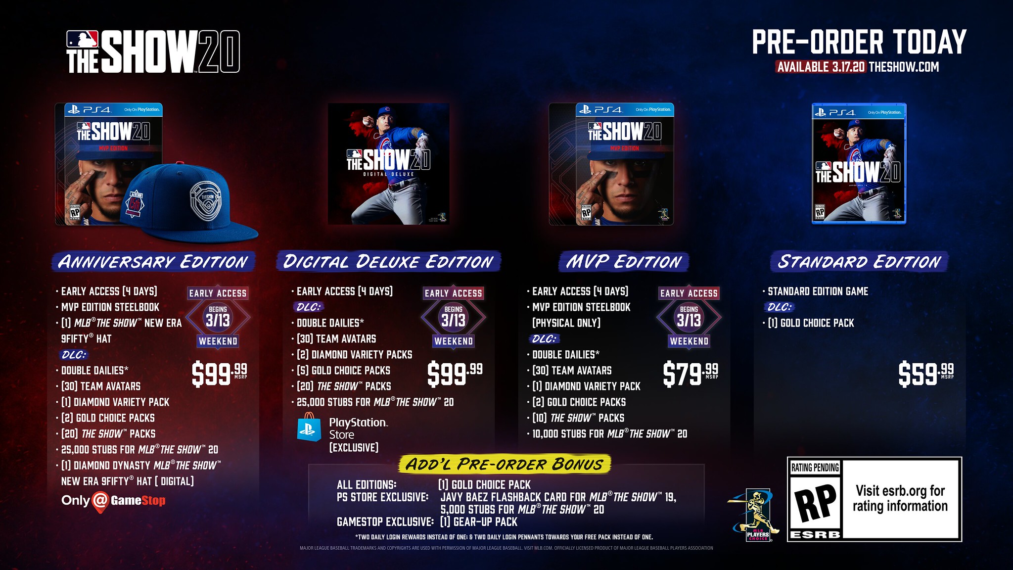 MLB The Show 20 pre-orders