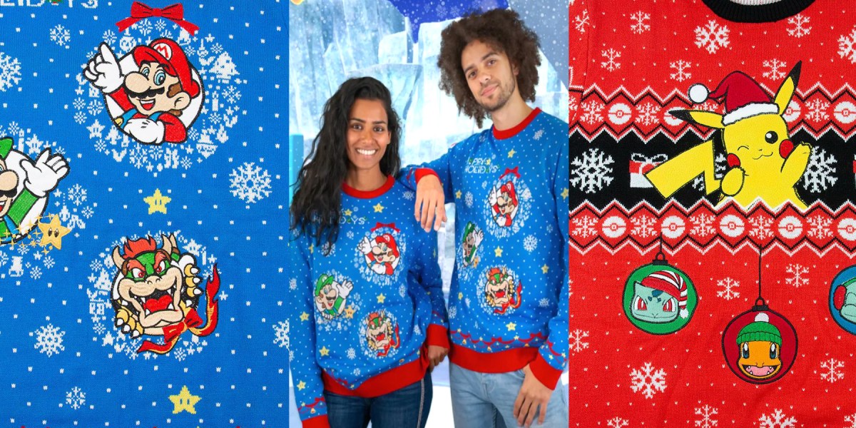 Nintendo Christmas sweaters live now