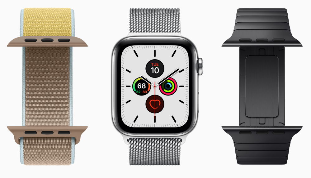 Apple Watch with various bands