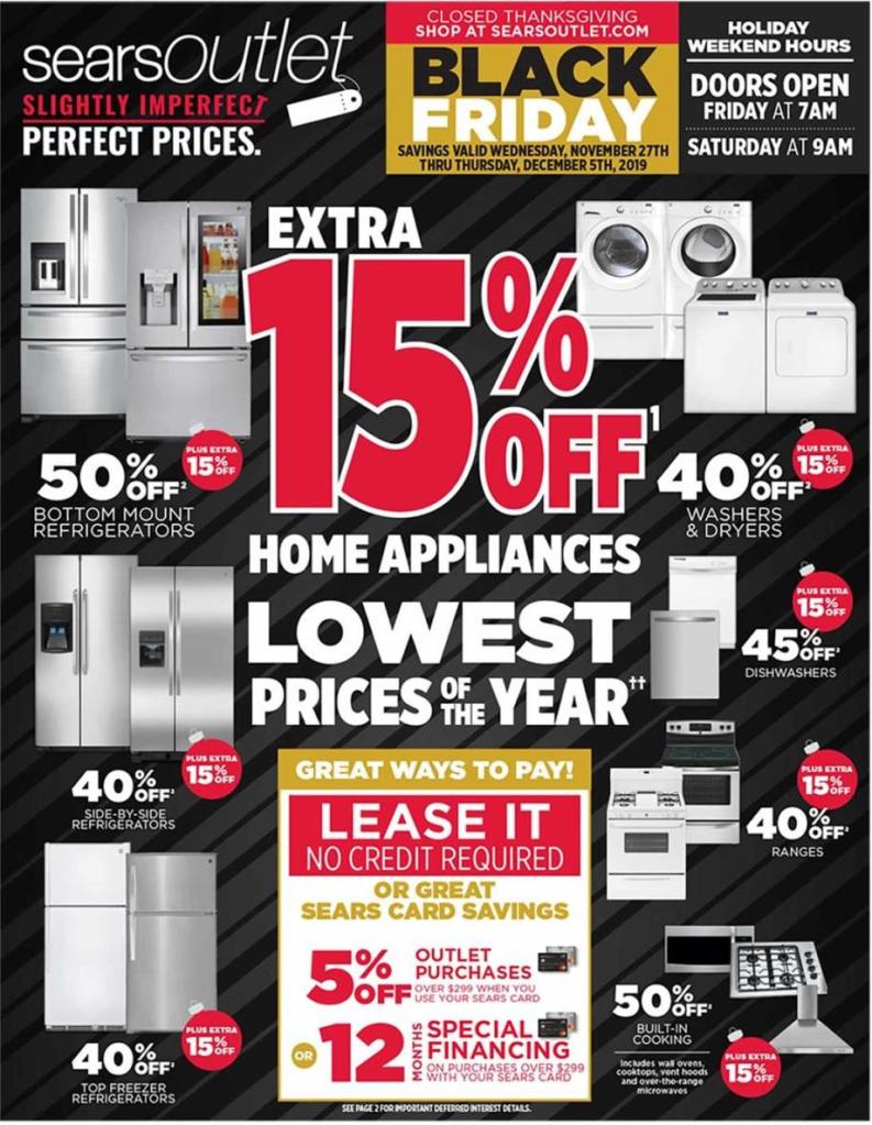 Sears Black Friday 2019 ad page 1