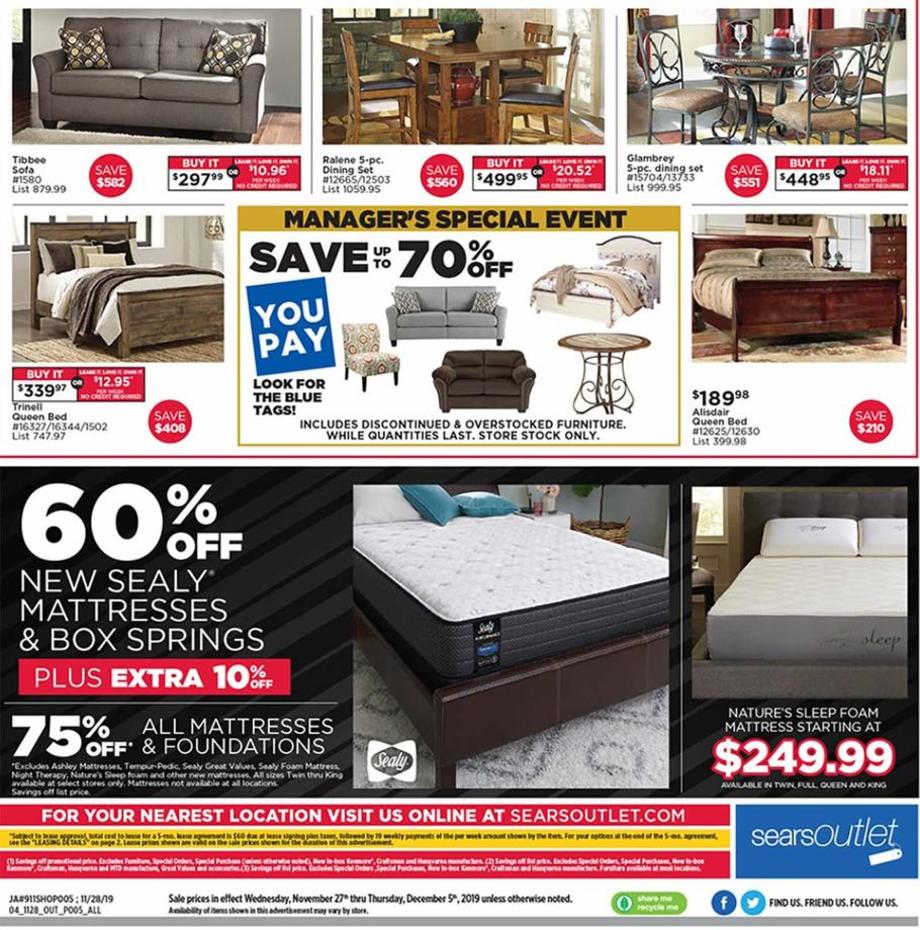 Sears Outlet Black Friday 2019 ad page 8