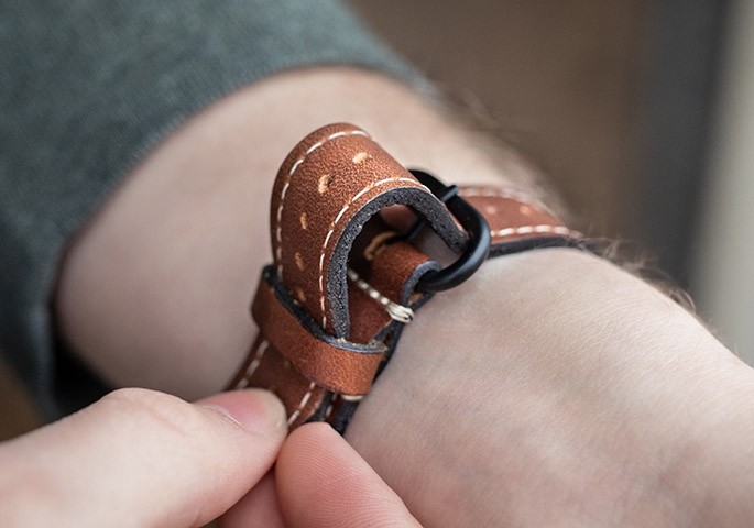 Lowry Leather Apple Watch Band clasp