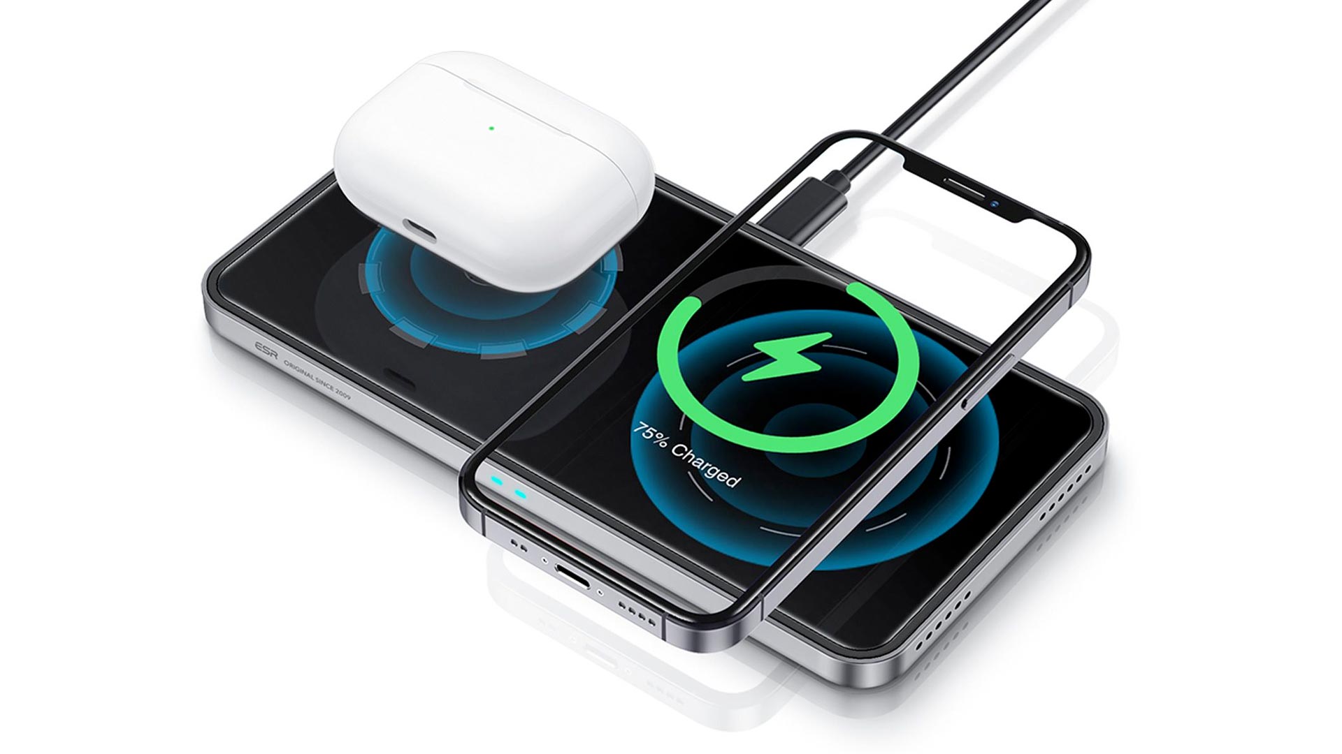 esr halolock 2-in-1 charger