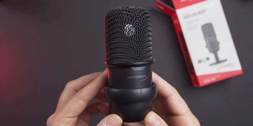 The mic is very small and portable.