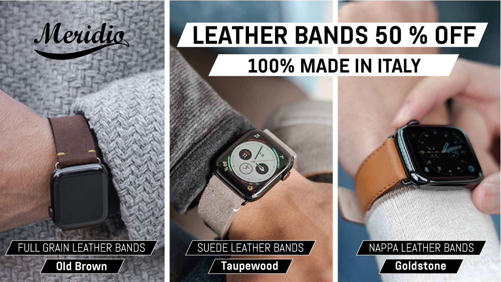 Italian leather Apple Watch bands - Meridio
