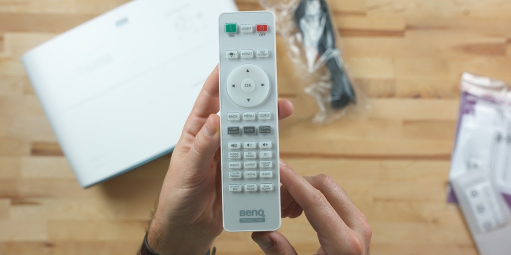 The remote has plenty of quick image controls to fine tune the image