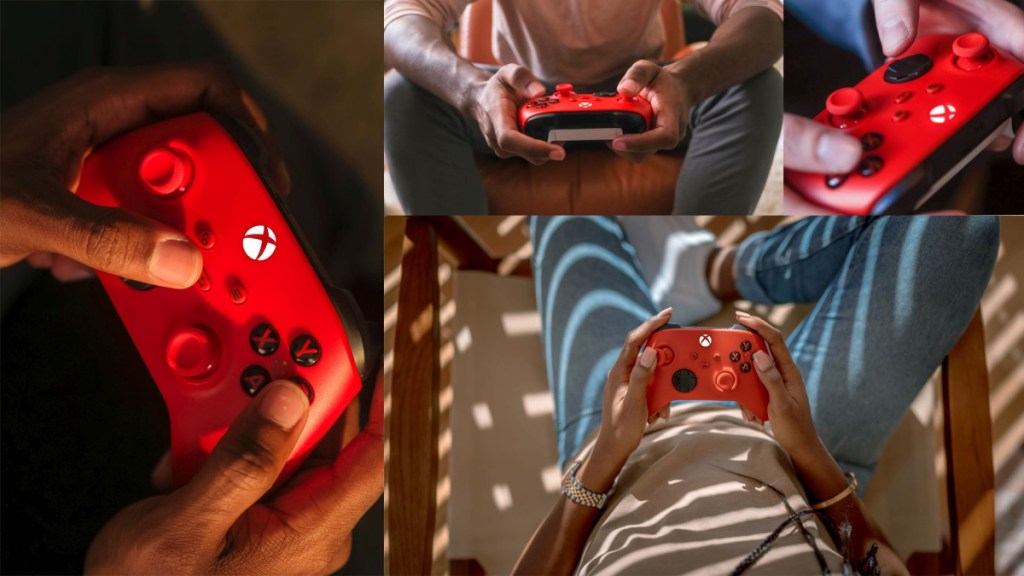 Pulse Red Xbox Controllers