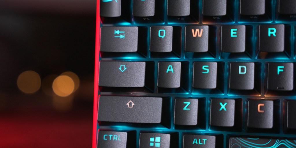 PBT double shot keycaps look and feel great with a little bit of texture. 
