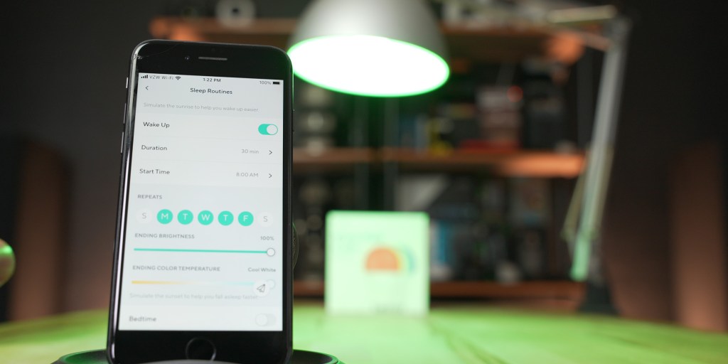 Wyze Bulb Color adjustments and routines are easy to set up within the Wyze App. 
