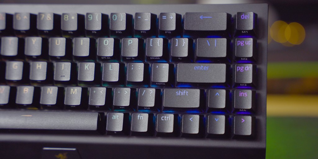 A 65% keyboard keeps some of the convenience of navigation by adding a single row to the smaller form factor of a 60% keyboard. 