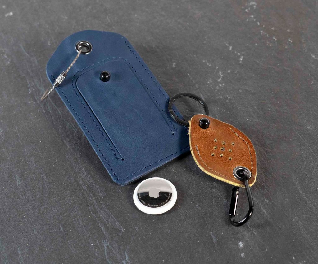 WaterField AirTag luggage tag and keychain