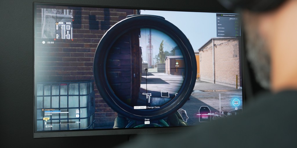 Fast-paced shooters are great on the Dark Matter 27-in monitor