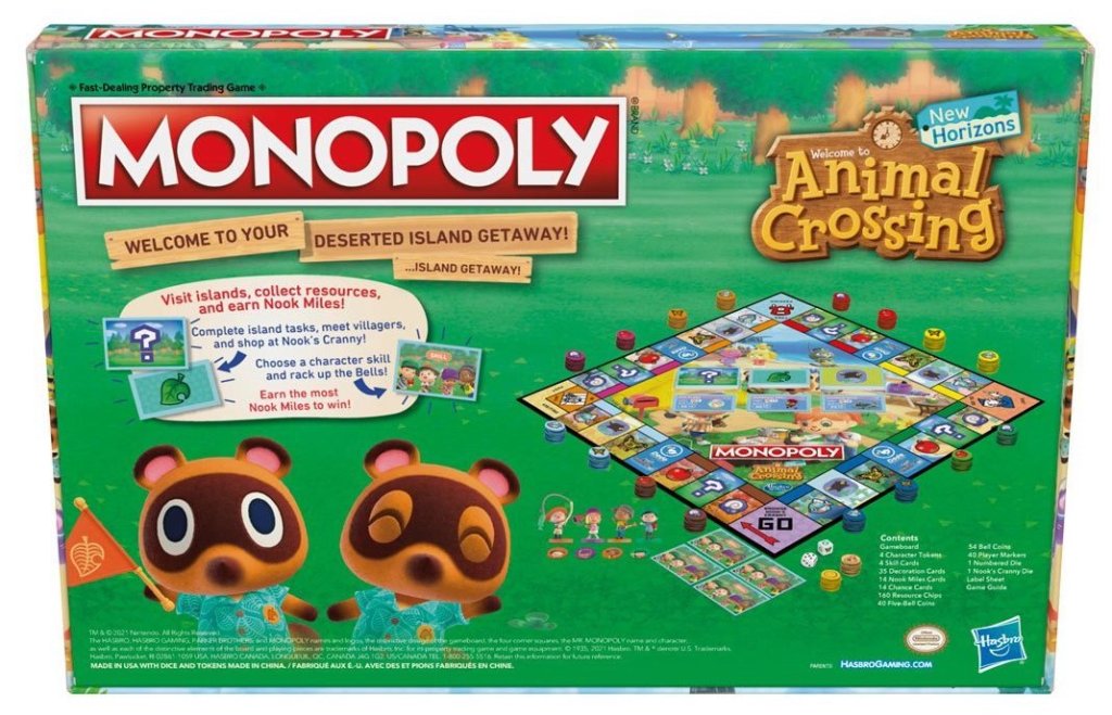 Monopoly Animal Crossing Edition back