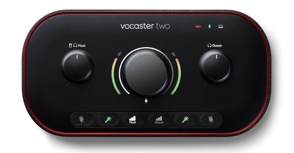 Podcast audio interface Vocaster Focusrite