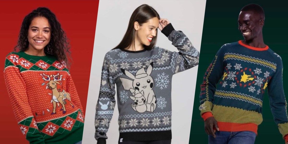 Pokémon Christmas sweaters
