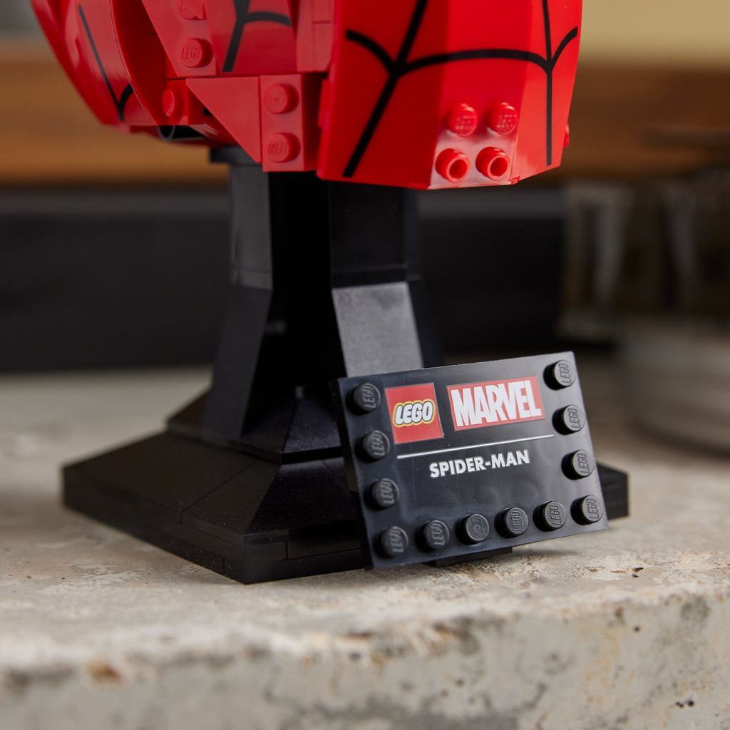 LEGO Spider-Man Helmet name plate