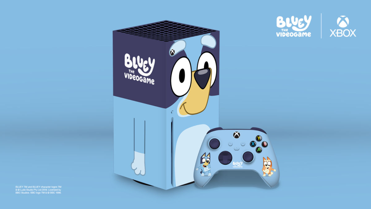 Bluey Xbox console